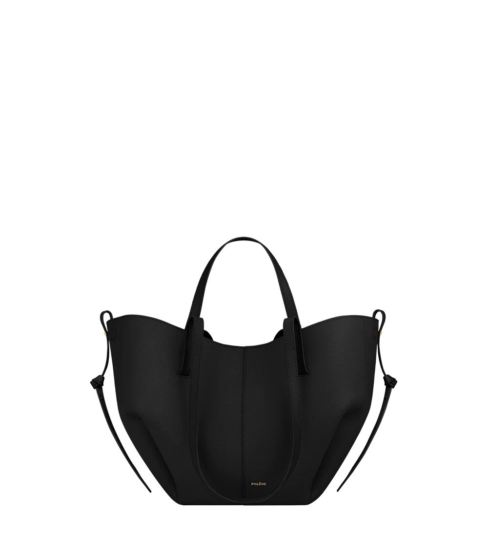 Bolsa Tote Polene Cyme Mini Negros | MEXICO RKFSOH