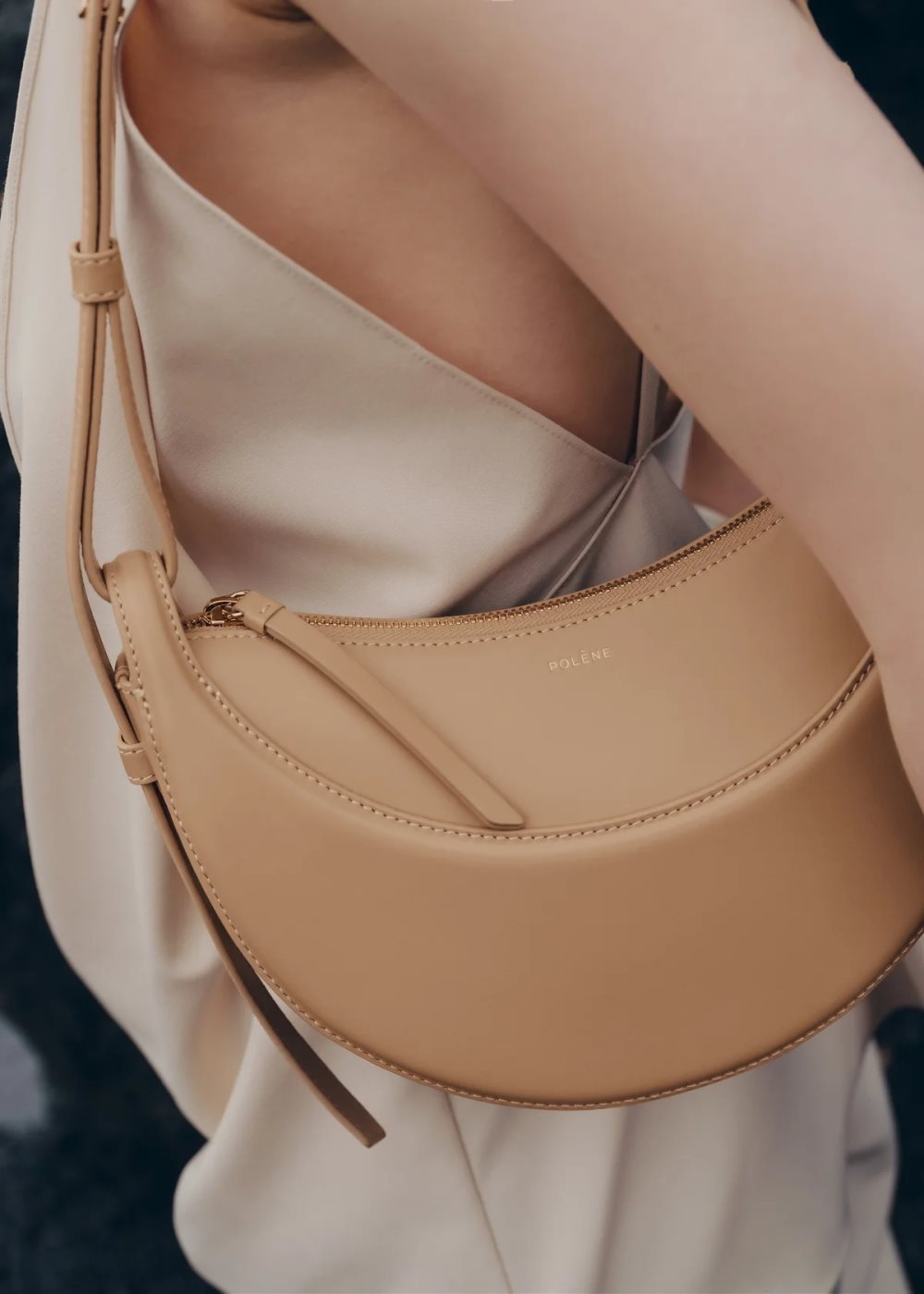 Bolso Hombro Polene Numéro Dix Beige | MEXICO FTPRAZ