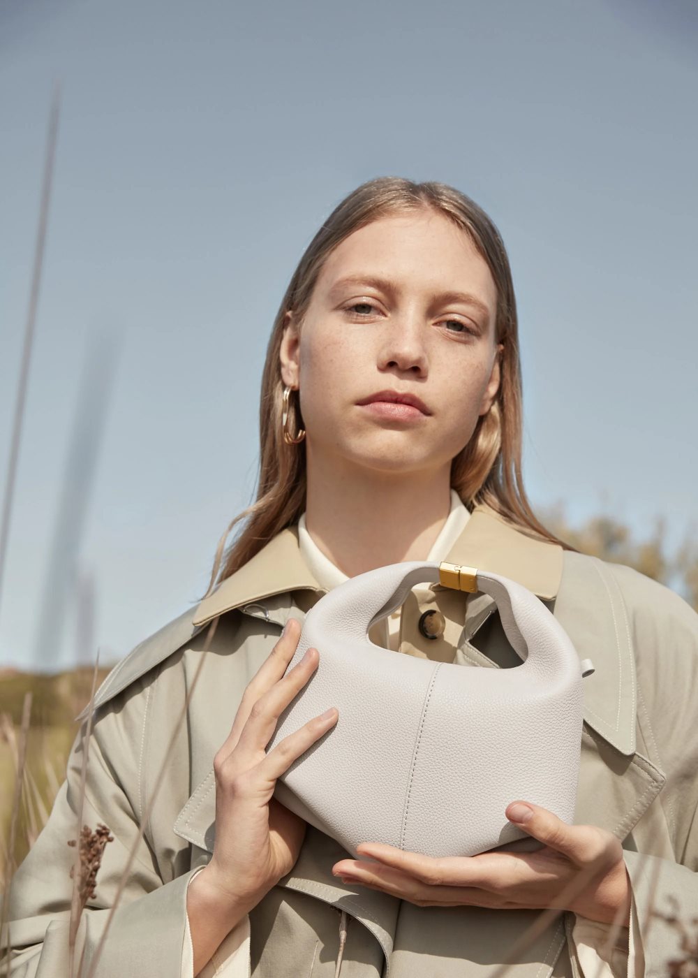 Bolso de Mano Polene Béri Blancos | MEXICO JRLVFK