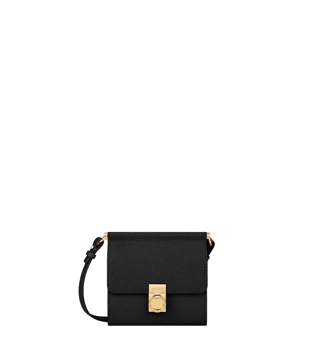 Carteras Polene Numéro Sept Crossbody Negros | MEXICO PZTJES