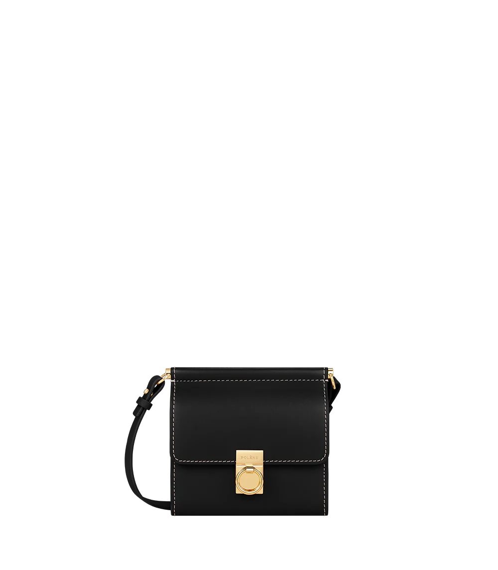 Carteras Polene Numéro Sept Crossbody Negros | MEXICO VQYMXJ